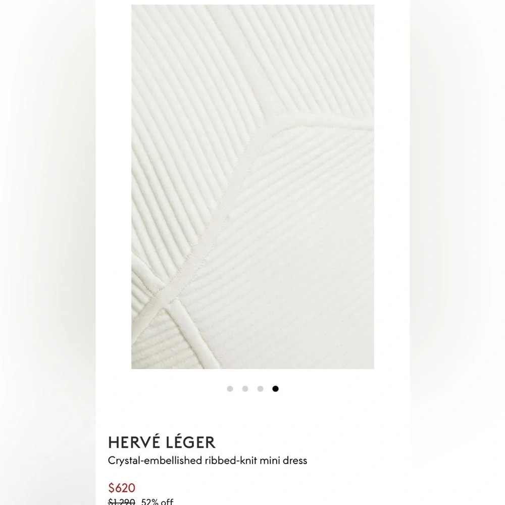 HERVÉ LÉGER
Crystal-embellished ribbed-knit mini dress - Picture 6 of 8